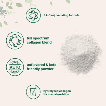Multi Collagen Peptides Powder - 8oz